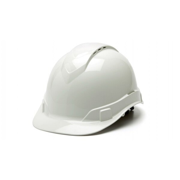 Pyramex Ridgeline Hard Hat WhiteRidgeline Vented Cap Style 4 Pt